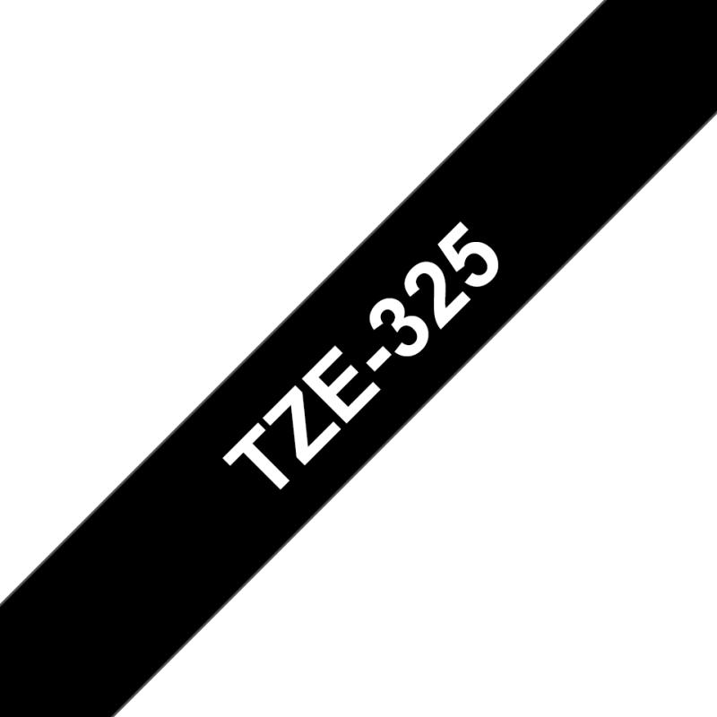 BROTHER TZE325 tape white/black 9mm 8m