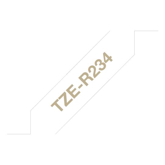 BROTHER textile tape gold/white 12mm/4m