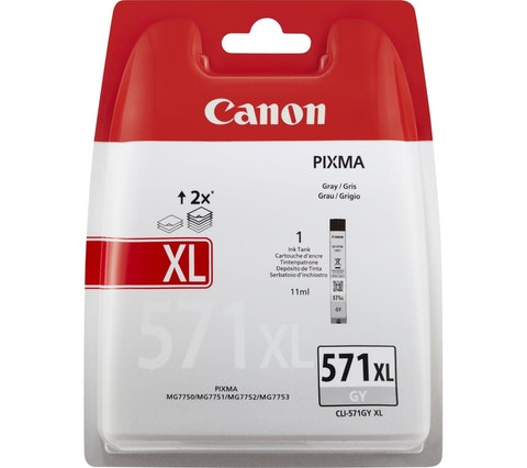 Canon 0335C004, CLI-571GY XL GREY VÄRIPATRUUNA