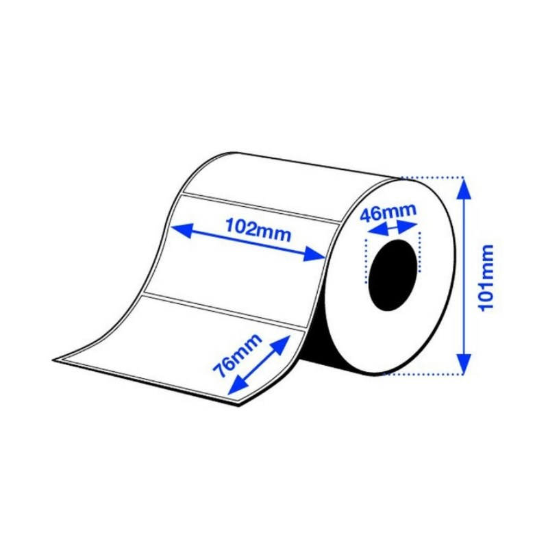 Epson 7113754, High Gloss Label, Die-Cut Roll, 102mm x 76mm, 415 Labels