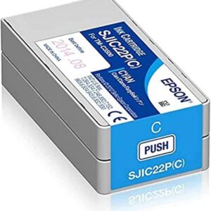 Epson C33S020602, TM-C3500, SJIC22P(C) Alkuperäinen syaani mustekasetti Epson TM-C3500 tulostimille