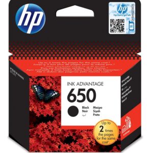 HP 650 Black Original Ink Advant. Cartr.