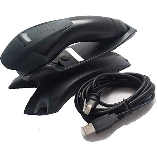 Honeywell 1202G-2USB-5, Voyager 1202g Scanning, USB Kit: black BT 10m scanner 1202g-2 , charge + communication base CCB00-010BT-01N , USB Type A 3m straight cable CBL-500-300-S00 , and documentation.