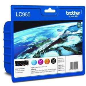 Brother LC985VALBP, LC985V Moniväripakkaus, value pack ink b/c/m/y blister
