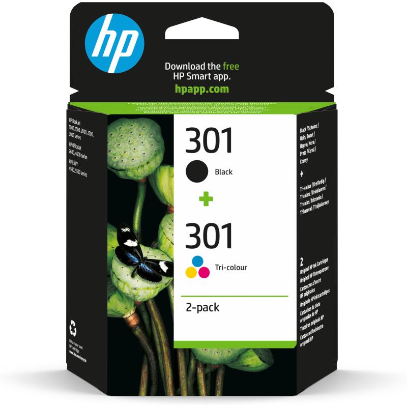 HP 301 Ink Cartridge Combo 2-Pack