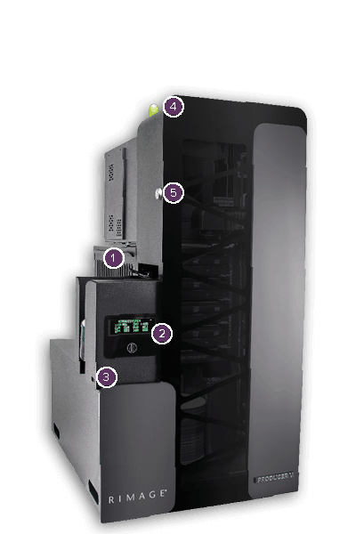 Rimage Producer V+ 8300N, 4 CD/DVD asemaa with Everest or Prism III Printer (Win 10) - Image 2