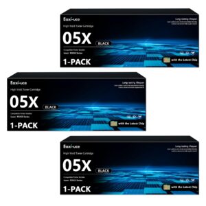 HP CE505X?KITOF3, K/HP Toner/05X Black Cart CE505X 3 Pack HP 05X (CE505X) -värikasetit