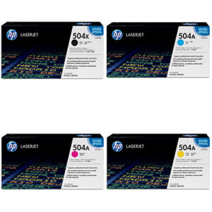 HP RAINBOWKIT-11-TONER BUNDLE, K/HP CP3525/CM3530 Toners, HP 504A alkuperäinen värikasettisarja