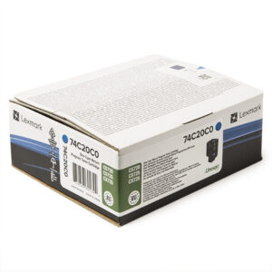 Lexmark 74C20C0, Alkuperäinen Syaani Värikasetti