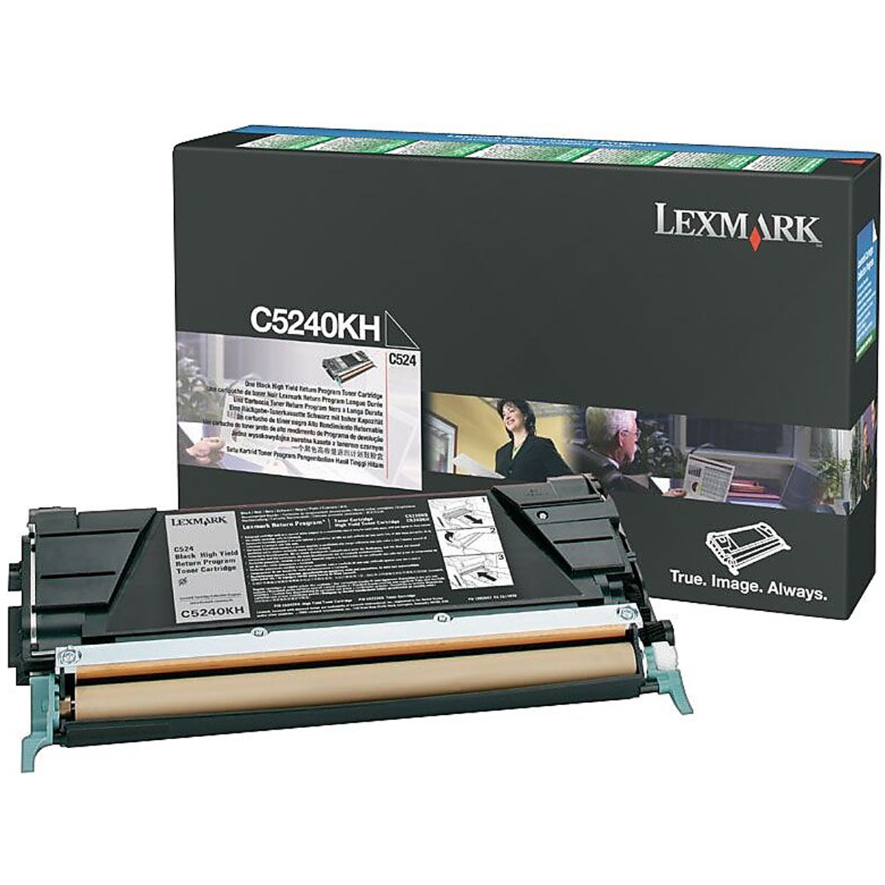 Lexmark C5240KH, Alkuperäinen Musta Suurkapasiteettinen Värikasetti