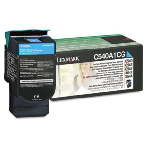 Lexmark C540A1CG, Alkuperäinen Syaani Värikasetti