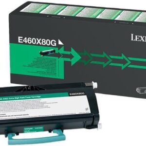 Lexmark E460X80G, Alkuperäinen Musta Värikasetti