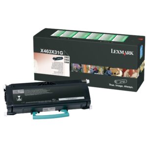 Lexmark X463X31G, Alkuperäinen Musta Värikasetti 15K