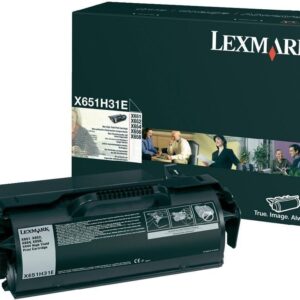 Lexmark X651H31E, Alkuperäinen Musta Suurkapasiteettinen Värikasetti