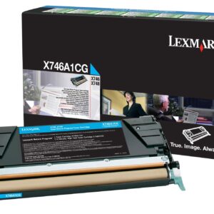 Lexmark X746A1CG, Alkuperäinen Syaani Värikasetti