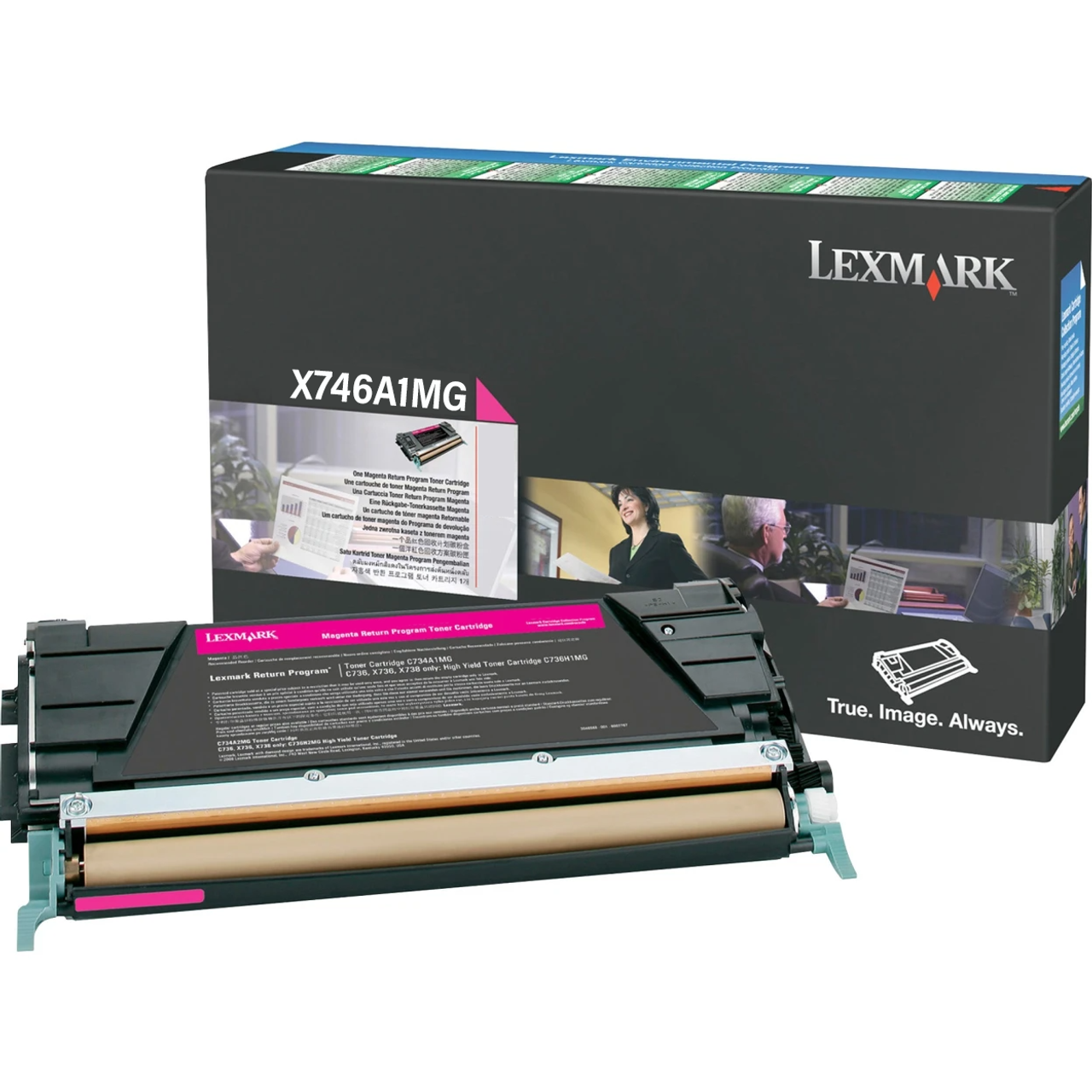 Lexmark X746A1MG, Alkuperäinen Magenta Värikasetti