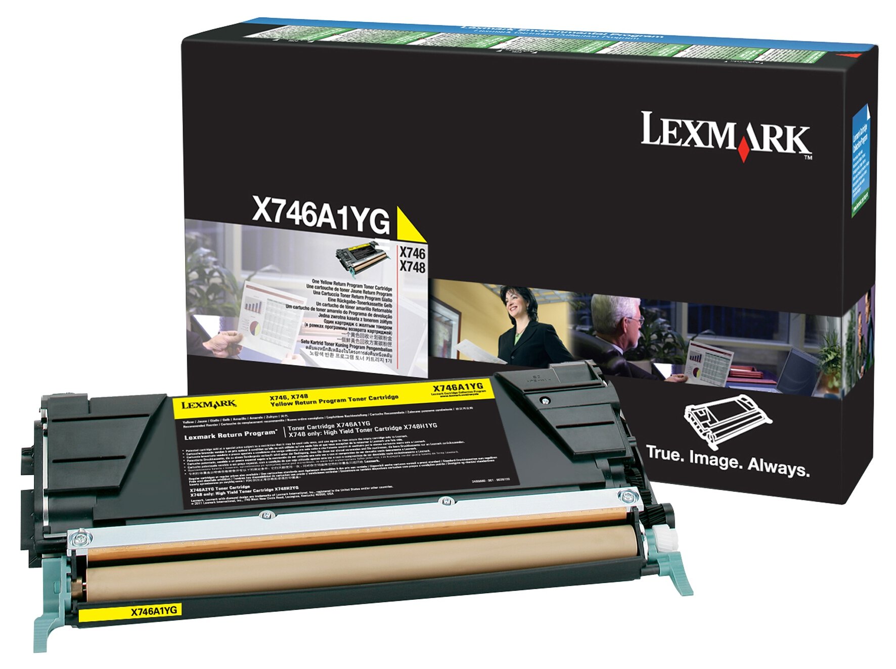 Lexmark X746A1YG, Alkuperäinen Keltainen Värikasetti
