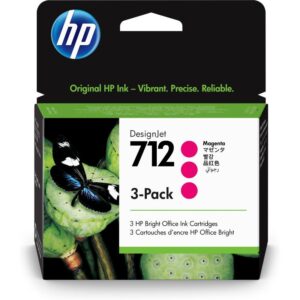 HP 712 3-pack 29-ml Magenta DesignJet In