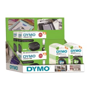 DYMO 2188203 – LetraTag 200B × 20 + 40 LT tapes FSDU (Standing Display Unit)