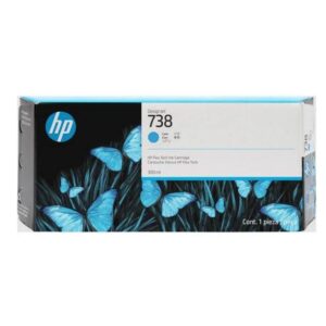 HP 738M 300-ml Cyan DesignJet Ink Cartri