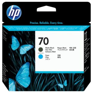 HP 70 Printhead matte black+cyan