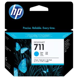 HP 3x 711 ink Cyan DJ T120 520