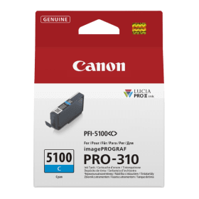 Canon PFI-5100, Syaani mustekasetti, värisarja 1,250 sivua