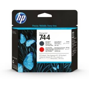 HP 744 Printhead Matte Black & Red