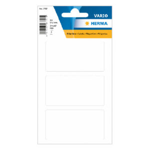 HERMA 3757, A4 Muotoiset Valkoiset Itseliimautuvat Tarrat 34 x 67 mm, 21 Tarraa / 7 Arkkia
