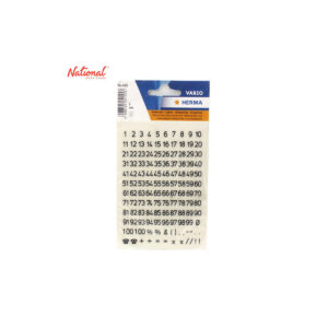 HERMA 4155, A4 Mustat Numero Tarrat 5 mm 2 Arkkia