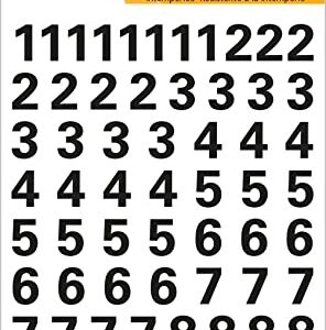 HERMA 4159, A4 Musta Itseliimautuva Numerotarra, 84 mm x 120 mm, 71 tarraa pakkaus / 1 arkki