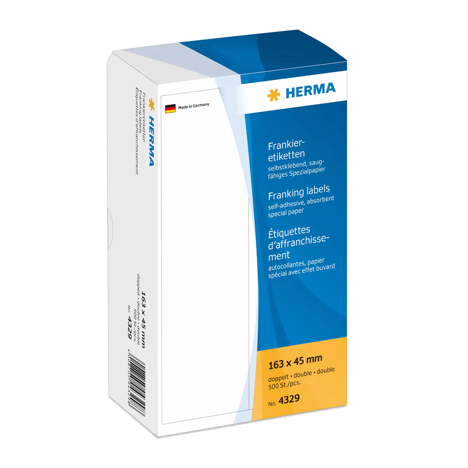 HERMA 4329 frankeeraustarrat 163 × 45 mm, 500 tarraa