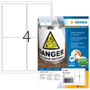 HERMA 9539 A4 ulkotarrat 99,1 × 139 mm, 160 tarraa