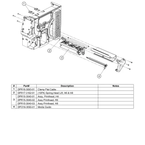Honeywell DPO16-3055-01 – H-Class mediaohjain, räjäytyskuvan positio 4