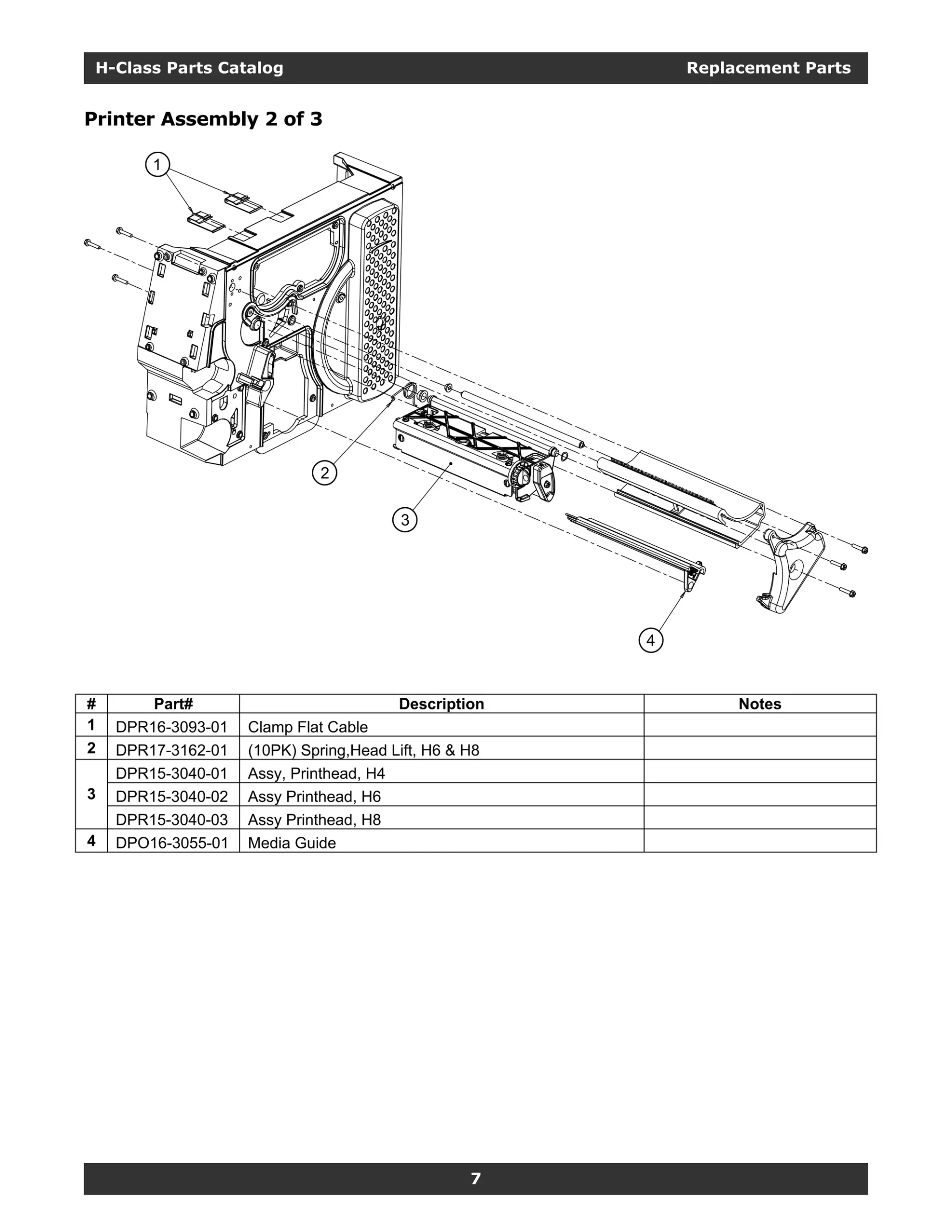 Honeywell DPO16-3055-01 – H-Class mediaohjain, räjäytyskuvan positio 4