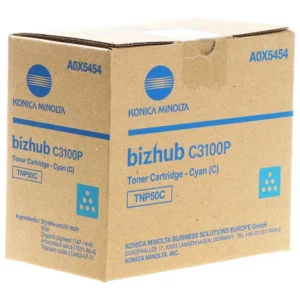 Konica Minolta A0X5454, Alkuperäinen Syaani Värikasetti