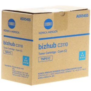 Konica Minolta A0X5455, Alkuperäinen Syaani Värikasetti