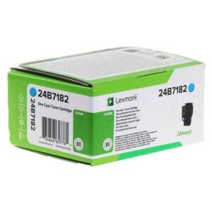 Lexmark 24B7182, Alkuperäinen Syaani Värikasetti