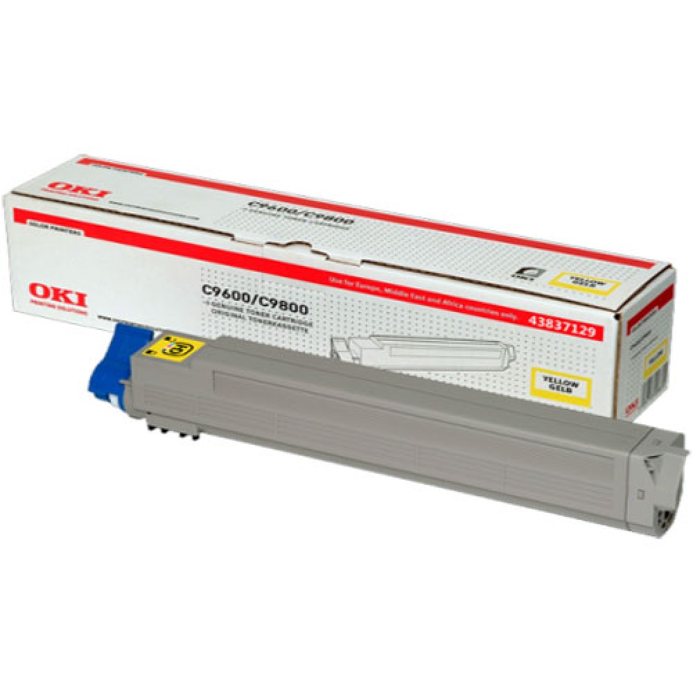 OKI 43837129, Alkuperäinen Keltainen Värikasetti 22K