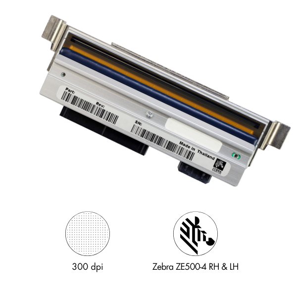 Zebra P1046696-016 - 300 dpi Printhead, Tulostuspääsarja ZE500-4:lle