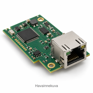 Zebra 79823 – sisäisen Ethernet-tulostinpalvelimen geneerinen havainnekuva, ei tarkka tuotekuva