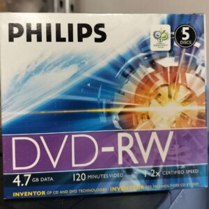 Philips DVD-RW DN4S2J05C/10 5kpl Jewel Case- kotelossa