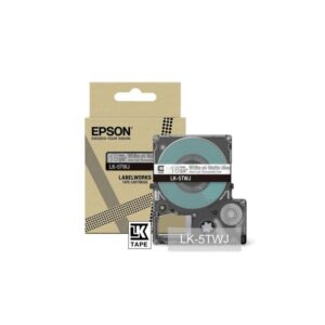 EPSON Matte Tape Clear/White 18mm 8m