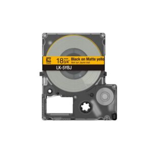 EPSON Matte Tape Yellow/Black 18mm 8m