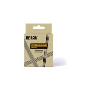 EPSON Matte Tape Yellow/Black 24mm 8m