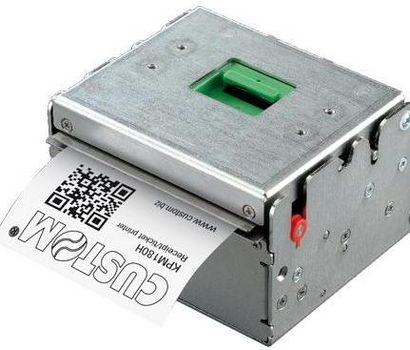 Custom 915AH030100700 KPM180H-LL 80 mm linerless-kioskitulostin, Ethernet, USB, cutter, presenter