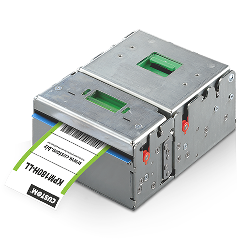 Custom 915AH030100700 KPM180H-LL 80 mm linerless-kioskitulostin, Ethernet, USB, cutter, presenter - Image 2