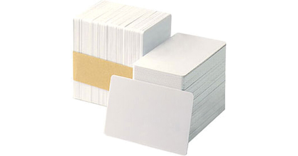 Entrust 718360, Card, Plastic, CR80/030, PVC Composite, White, Tray, Contains 500 of 803094-025