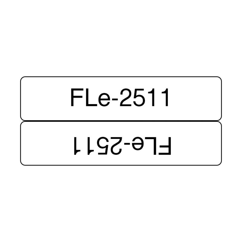Brother FLe-2511 white tape in label size 2,1 cm, 45 mm
