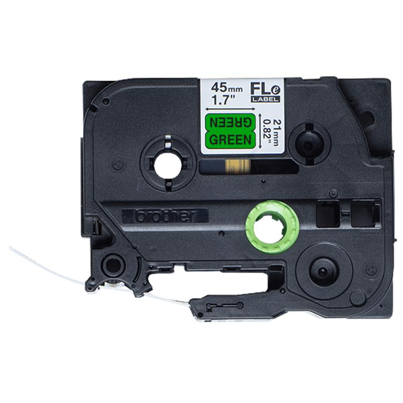 Brother FLe-7511 green tape in label size 2,1 cm, 45 mm